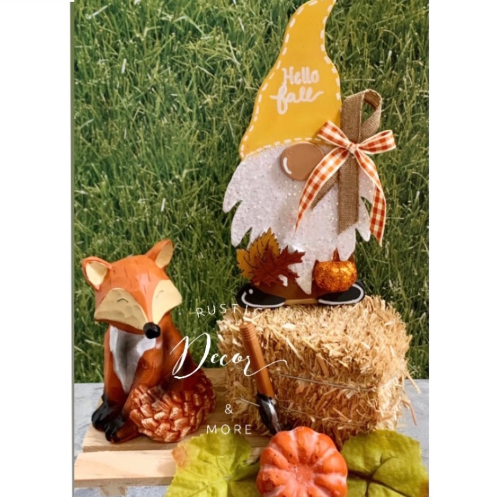 Farmhouse Hello Fall Theme Gnome